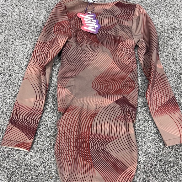 NWT! Yitty By Fabletics Nearly Naked Shapewear Longsleeve Body Brown Size 1X/2X - Picture 13 of 15